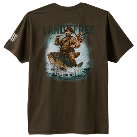 Land of the Free Bass Pro Shops Roosevelt Ride Kurzarm-T-Shirt