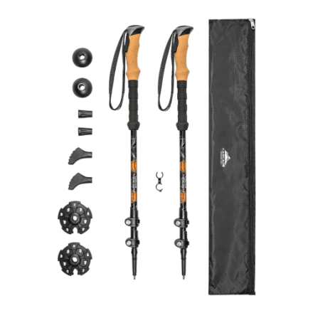 Cascade Mountain Tech Trekkingstöcke aus Aluminium mit Schnellverschluss und Korkgriffen