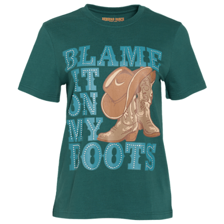 RedHead Ranch Blame Kurzarm-T-Shirt mit klassischer Passform und Grafik