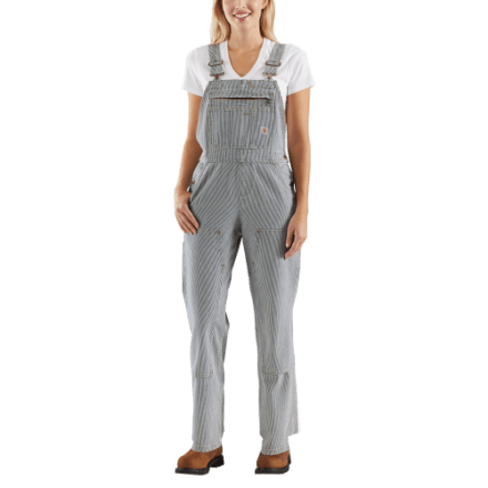 Carhartt Double-Front Railroad Stripe Latzhose für Damen