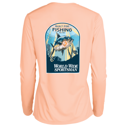 World Wide Sportsman 3D Cooles Unterwasser-Thunfisch-Grafik-Angler-Langarmshirt