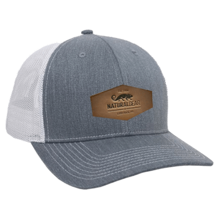 Natural Gear Mid Pro Trucker-Kappe mit Lederaufnäher