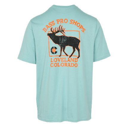 Bass Pro Shops Loveland Silhouette Elch Kurzarm-T-Shirt für Herren