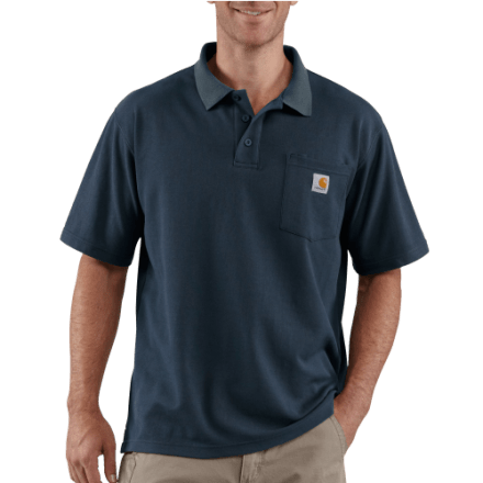 Carhartt Loose-Fit Midweight Kurzarm-Poloshirt mit Tasche für Herren