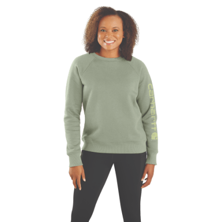 Carhartt Relaxed-Fit Midweight Sleeve Graphic Rundhals-Sweatshirt für Damen