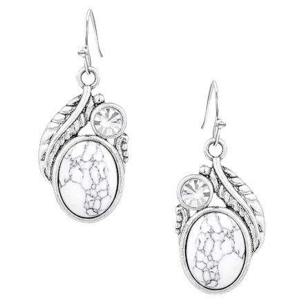Funkelnde Halo-Ohrringe von Montana Silversmiths