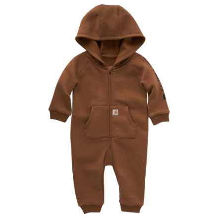 Carhartt Fleece-Overalls mit durchgehendem Reißverschluss für Babys