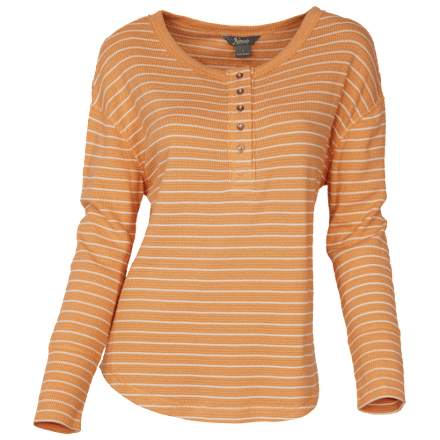 Langarm-Henley mit Streifen und Waffelmuster von Natural Reflections