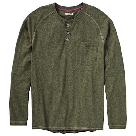 RedHead Pro Series Pocket Langarm-Arbeits-Henley für Herren