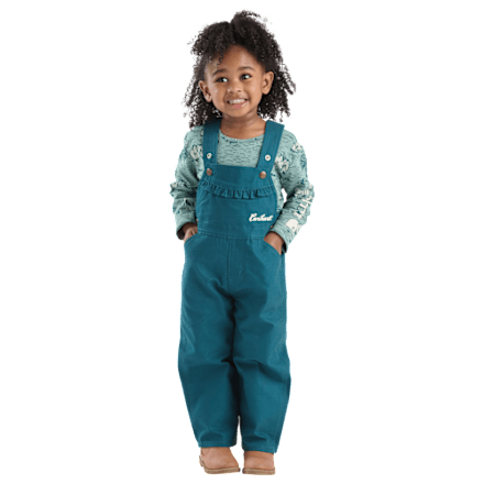 Carhartt-Pferde-Print-Langarm-T-Shirt und Canvas-Overall, 2-teiliges Set für Kleinkinder