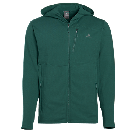 Ascend Stretch-Fleece-Kapuzenjacke mit durchgehendem Reißverschluss
