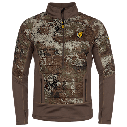 ScentBlocker Thermal Hybrid Langarm-Top mit halbem Reißverschluss für Herren