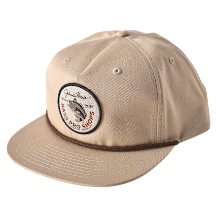 Bass Pro Shops Brown Derby Patch Rope Snapback Cap