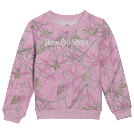 Bass Pro Shops Fleece-Sweatshirt mit Rundhalsausschnitt für Kleinkinder