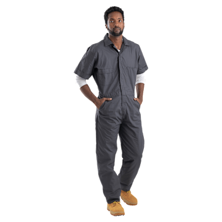 Berne Heritage Poplin Short-Sleeve Coveralls