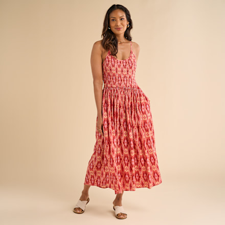 Natural Reflections Midikleid mit Batik-Print