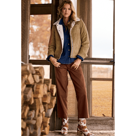 Natural Reflections Driftwood Hose mit weitem Bein