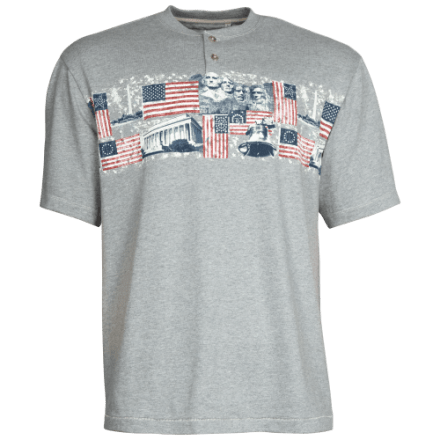 RedHead American Legacy Monuments Kurzarm-Henley für Herren