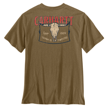 Carhartt Irvine Tough Skull Graphic Logo Relaxed-Fit Langarm-T-Shirt mit Tasche