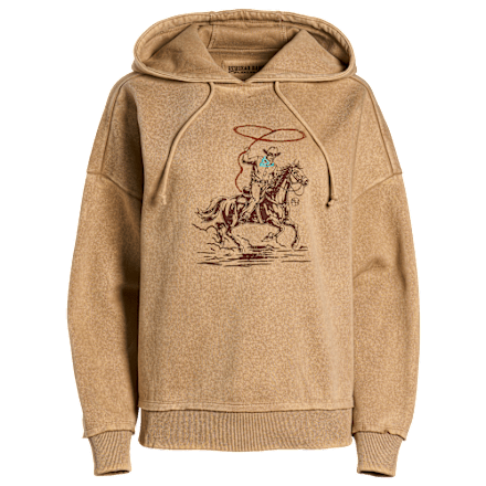 RedHead Ranch Western Lasso Übergroßer Kapuzenpullover