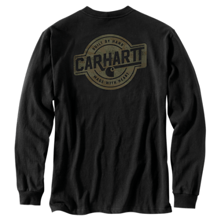 Carhartt Irvine Relaxed-Fit Camo Badge Langarm-T-Shirt mit Tasche