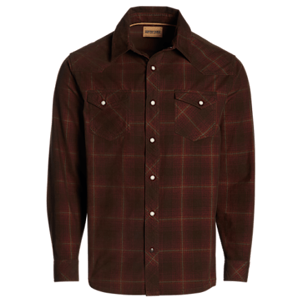 RedHead Ranch Valley Brook Cord-Langarmshirt mit Druckknöpfen