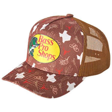 Bass Pro Shops Snapback-Kappe mit Küsten-Texas-Print