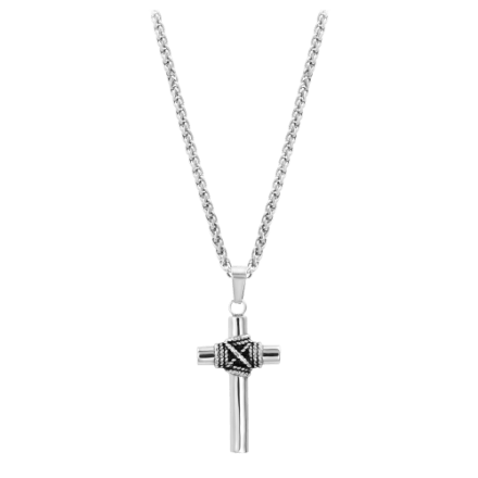 Montana Silversmiths Seilumwickelte Kreuzhalskette für Herren