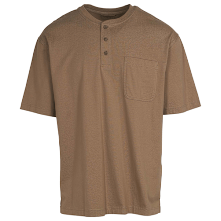 Kurzärmliges Hemd mit Henley-Tasche von RedHead