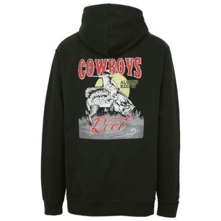Bass Pro Shops Fishing Cowboy Pullover Langarm-Kapuzenpullover für Herren