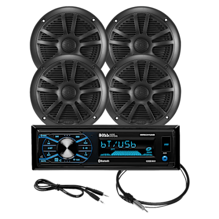 Boss Audio AM/FM MP3 Mechless Receiver mit Bluetooth und 4 Lautsprechern