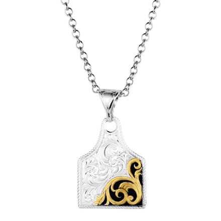 Montana Silversmiths Rural Route Kuhanhänger-Halskette