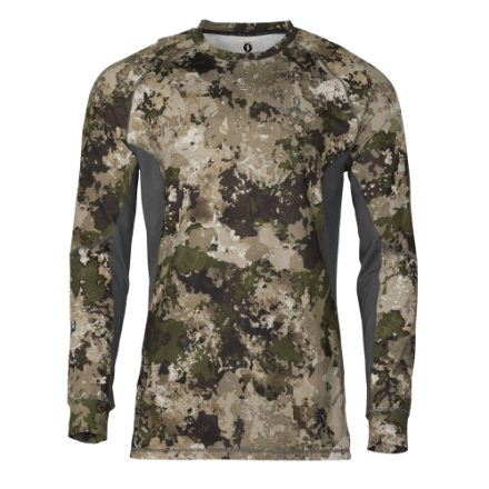 Cabela's Instinct Performance Langarm-T-Shirt mit Rundhalsausschnitt für Herren