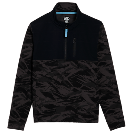 Bass Pro Shops Performance Camo Pullover mit Viertelreißverschluss für Kinder