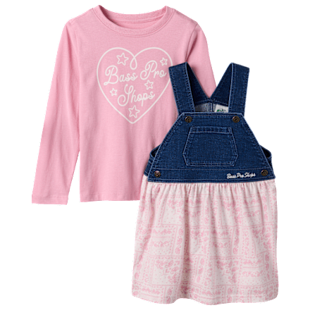 Bass Pro Shops Langarm-Overall-Set für Kleinkinder