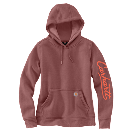 Carhartt Sawyer Script Logo Grafik-Kapuzenpullover mit Ärmeln