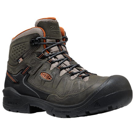 KEEN Utility Targhee IV Mid wasserdichte Arbeitsstiefel mit Carbon-Zehe für Herren