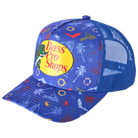 Bass Pro Shops Coastal Florida Print Snapback Cap