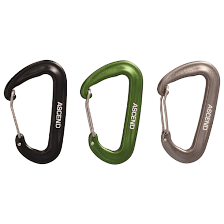 Ascend-Drahtverschluss-Karabiner 3er-Pack
