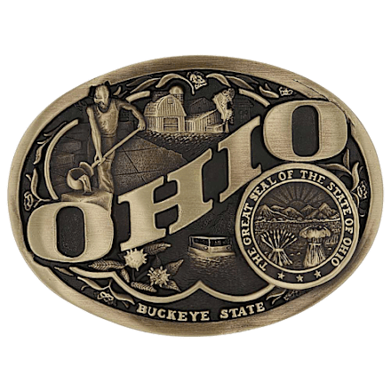 Montana Silversmiths Ohio Heritage Attitude Gürtelschnalle