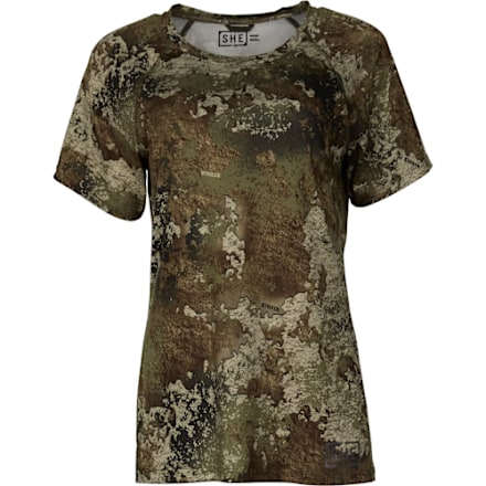 SHE Outdoor Leichtes Performance-Kurzarm-T-Shirt mit Rundhalsausschnitt