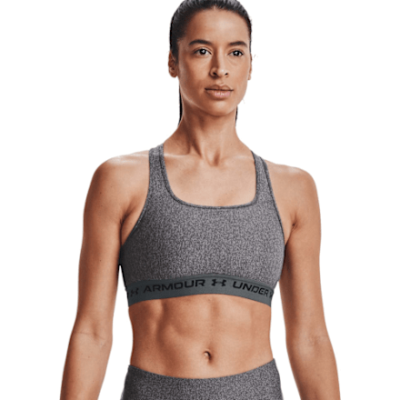 Under Armour Mid Crossback Heather Sport-BH für Damen