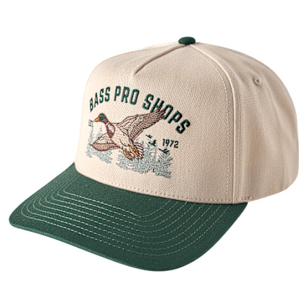 Bass Pro Shops verstellbare Kappe mit gesticktem Logo und Mallard-Grafik