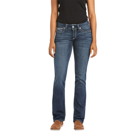 Ariat R.E.A.L. Midrise Stretch Ivy Stackable Straight-Leg-Jeans für Damen