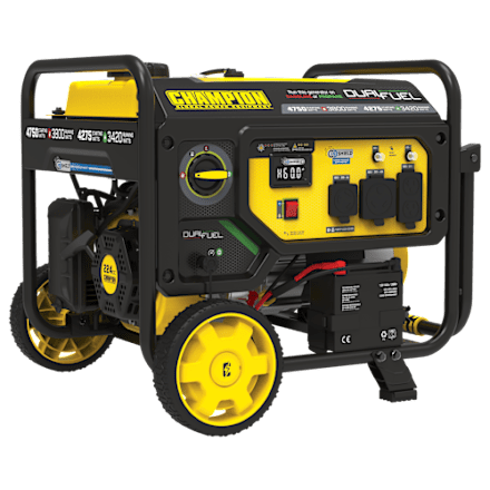Champion Power Equipment 3.800 W tragbarer Dual-Fuel-Generator mit Elektrostart und CO-Schutz