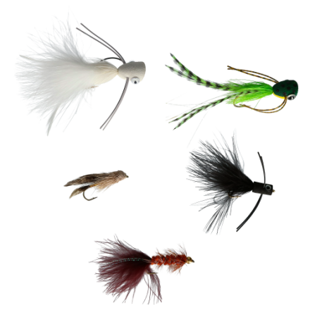 Perfect Hatch Grab N' Go Bassfliegen-Sortiment im 5er-Pack