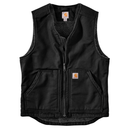 Carhartt Washed Duck Sherpa-gefütterte Weste für Herren