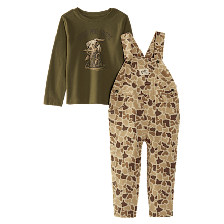 Bass Pro Shops Set aus Langarm-T-Shirt und Overall für Kleinkinder