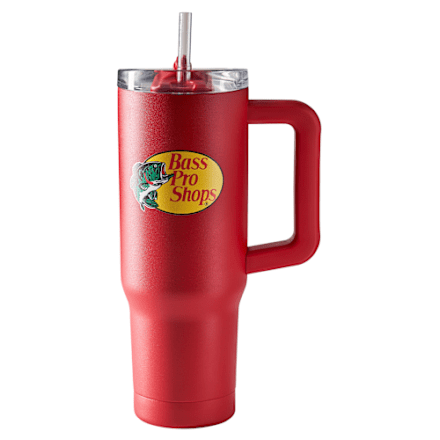 Bass Pro Shops 30-oz. Becher mit Schiebedeckel und Strohhalm