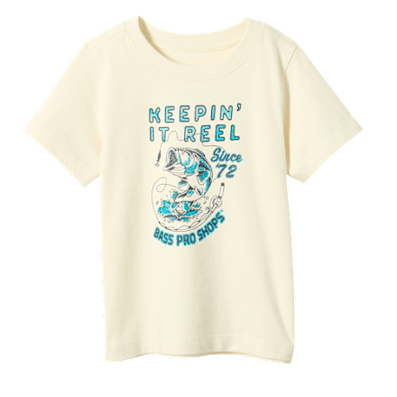 Bass Pro Shops Keepin' it Reel '72 Grafik-Kurzarm-T-Shirt für Kleinkinder